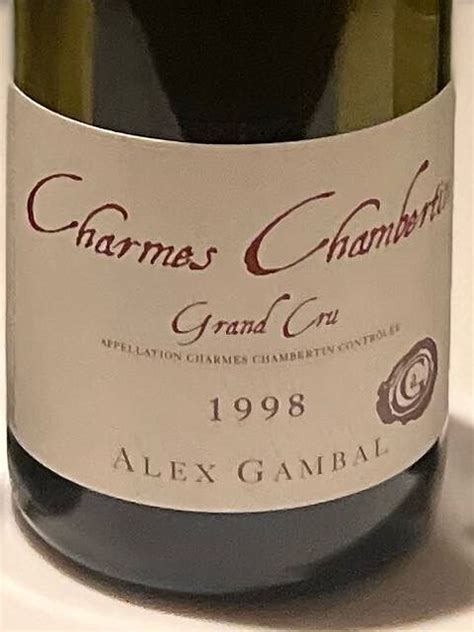 Alex Gambal Charmes Chambertin Grand Cruアレックス・ガンバル Vinica 無料のワインアプリ