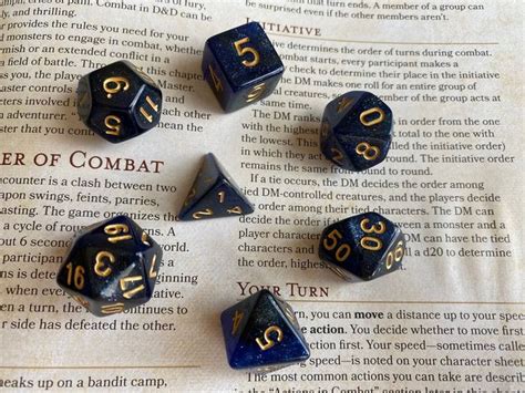 Polyhedral Dice Set Divination Dnd Dice Set Dungeons And Etsy
