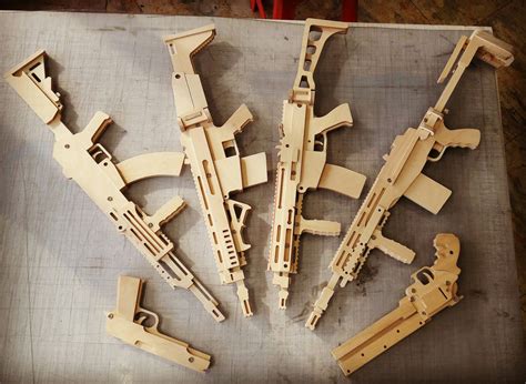 Toy rubber band gun plans laser cut or scroll saw pattern cad dxf. wooden diy rubber band guns | 시도해 볼 프로젝트 | Pinterest ...