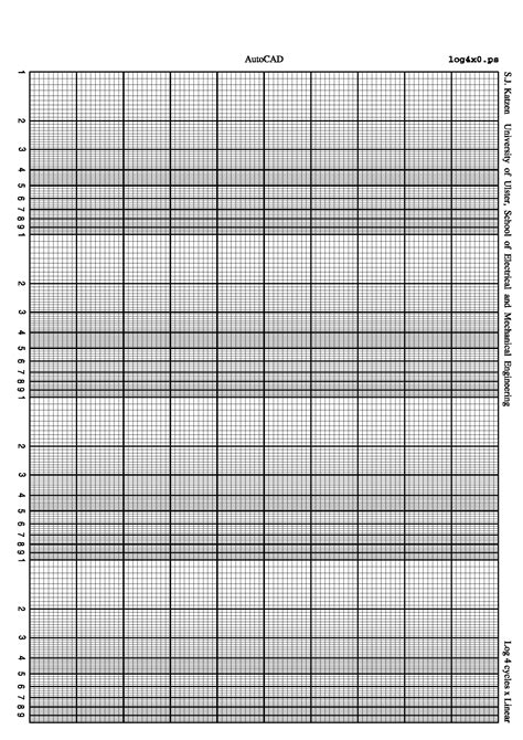 4 Cycle Semi Log Graph Paper Printable Printable Graph Paper