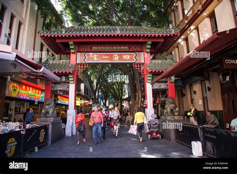 Chinese Arch Chinatown Sydney Australia Stock Photo Alamy