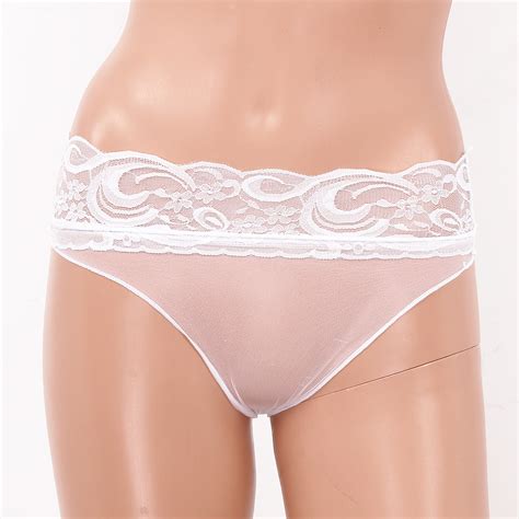2020 womens ultra thin see through sexy panties sheer mesh lingerie elastic low waist with lace
