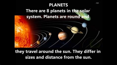 Meaning Of Planet And Solar System Youtube
