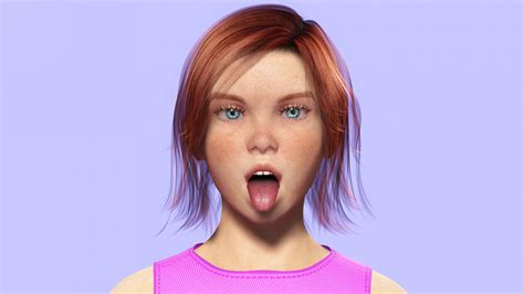 Jesyka Realistic Girl Low Poly 3d Model By Khaloui