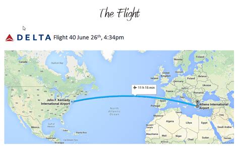 Here Is The Route We Are Taking A Direct Flight From Jfk To Athens
