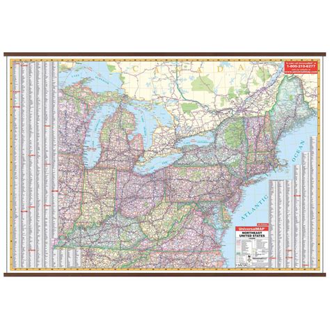Us North East Wall Map Shop United States Wall Maps