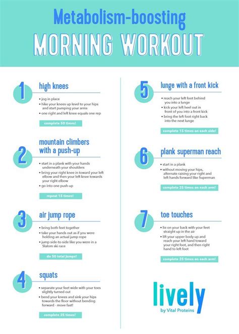 the best morning workout routine to help boost your metabolism morning workout routine