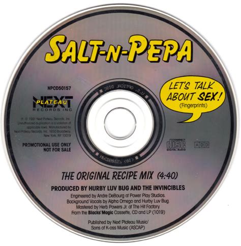 Salt N Pepa Let S Talk About Sex The Original Recipe Mix 1991 CD