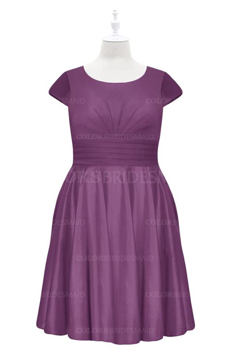 Colsbm Paislee Argyle Purple Plus Size Bridesmaid Dresses