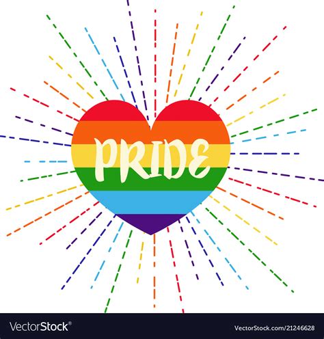 lgbt rights symbol gay parade slogan royalty free vector