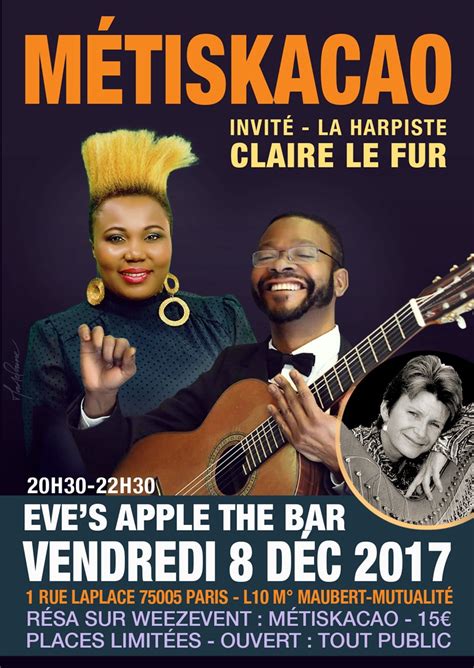 Live Caribbean Music La Pomme Deve South African Pub Paris