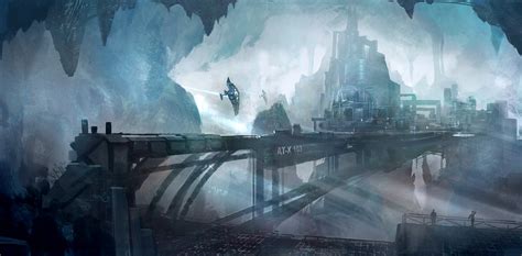 Futuristic Underground City Concept Art Nkabuto Free Download