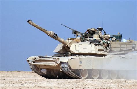 A Us Army 2nd Battalion 7th Cavalry Division M1 Abrams Main Battle
