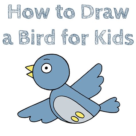 How To Draw A Bird For Kids How To Draw Easy