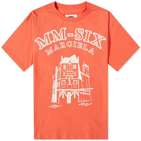 Mm6 Maison Margiela Mm Six T Shirt Burnt Orange End
