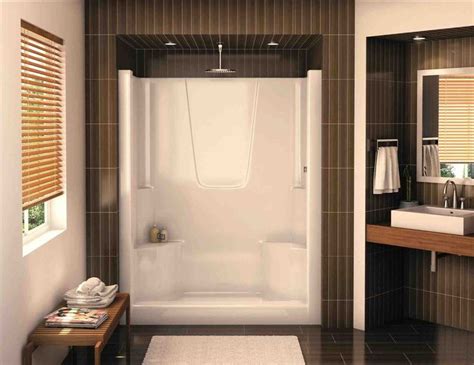 The second fiberglass shower stall that we are going to review is currently available on amazon for $355.00: This bathtub inserts lowes - curved doorless shower with ...