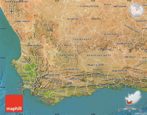 Satellite Map Of Western Cape
