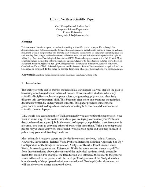 The lab report abstract example given in examples of an abstract for a lab report section helps drives. Science writing. A Note To Beginning Science Writers ...