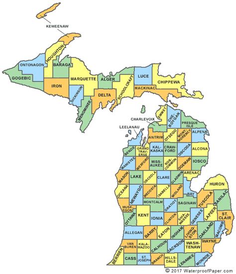 Michigan County Map Pdf Best Map Cities Skylines