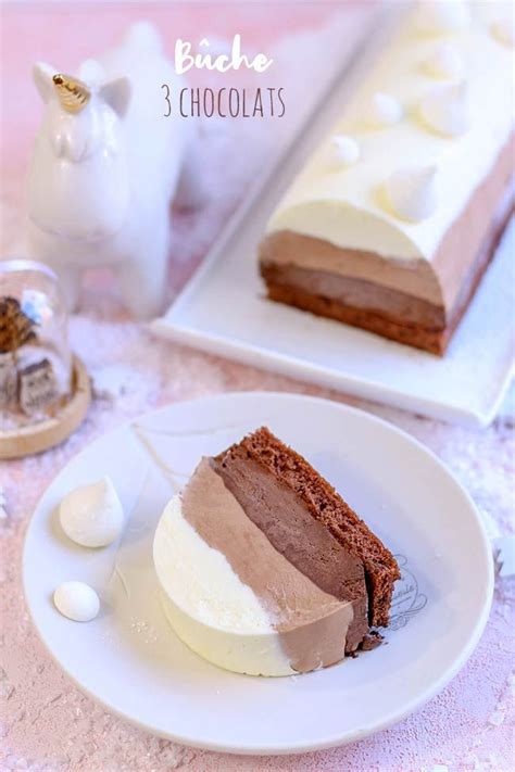 Recette de buche trois chocolats