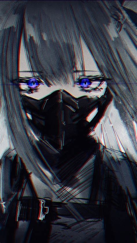 Download 1080x1920 Girls Frontline Ak 12 Mask Sad Face Blue Eyes Wallpapers For Iphone 8
