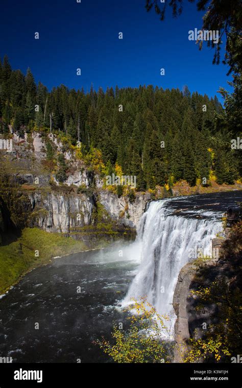 Mesa Falls Outside Yellowstone National Park In Idaho Stock Photo Alamy