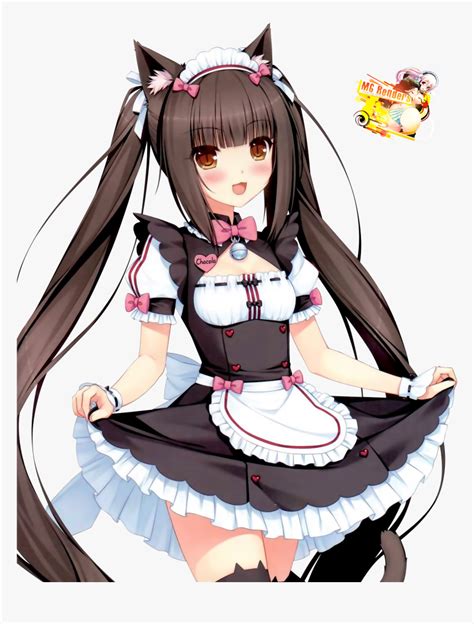 Cat Maid Anime Girl Hd Png Download Kindpng