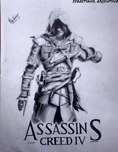 Dibujo 4 Assassins Creed Creed Assassin