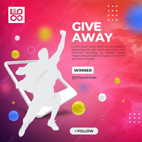 Giveaway Poster Square Social Media Post Template Template Download On