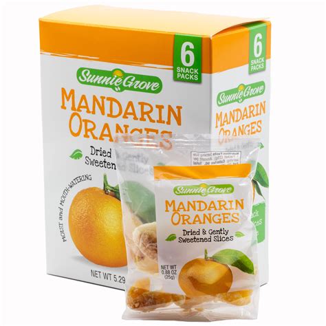 Sunnie Grove Mandarin Orange Dried And Gently Sweetened Slices Box 52oz