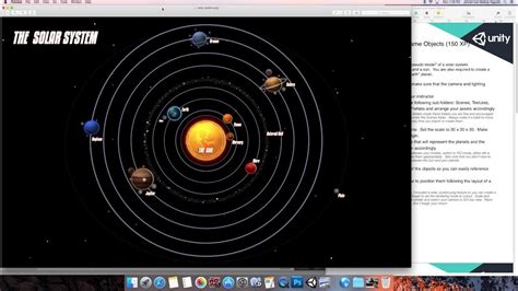 Create Solar System Using Unity Youtube