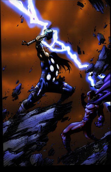 Thor Vs Magneto Marvel Comics Art The Mighty Thor Thor