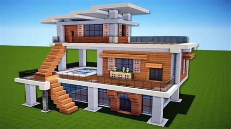 Modern house interiors designs minecraft modern house 26 02 2013 minecraft is a game where creativity never stops flowing today we will have a look at some of the most inspiring and beautiful modern minecraft mansion minecraft modern house modern source www.mexzhouse.com. Minecraft: How to Build a Modern House - Easy Tutorial ...