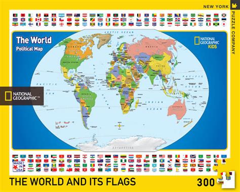 World Kids Map Puzzle 300 Piece National Geographic New York