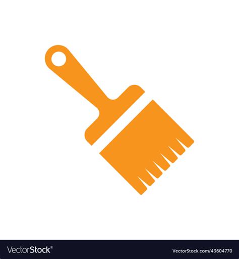 Free Orange Paint Brush Solid Icon Nohatcc