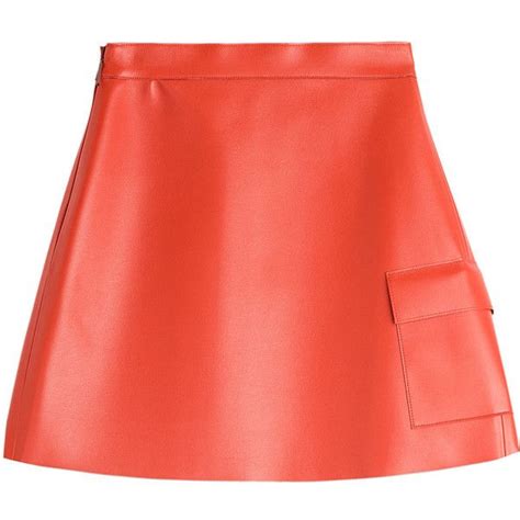 msgm faux leather mini skirt mini skirts red a line skirt faux leather mini skirt