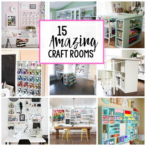 Organization is one of the strongest keywords to be thinking about when creating your perfect craft room space. Craft Room Inspiration - Crazy Little Projects