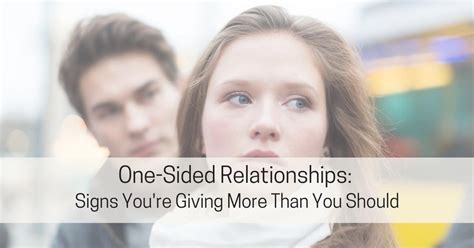 One Sided Relationships Live Well With Sharon Martin