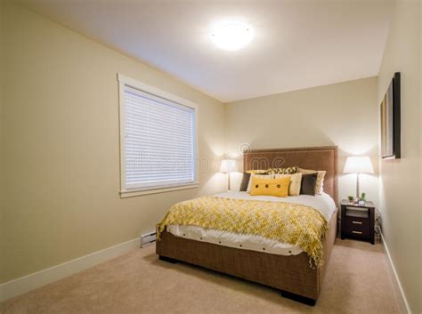 Modern Yellow Bedroom Stock Image Image Of Decor Lifestyle 75826893