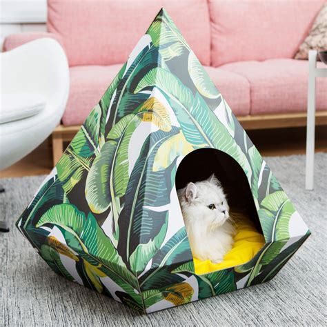 Bed House Cat Huts Bay Cat Diamond Leaf Share My Pet