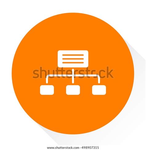 Organization Chart Icon Stock Vector Royalty Free 498907315