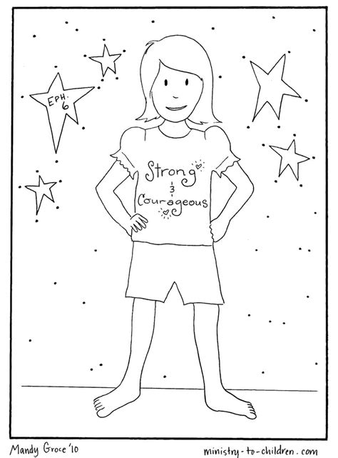 Printable armor of god coloring page. Armor of God Coloring Pages