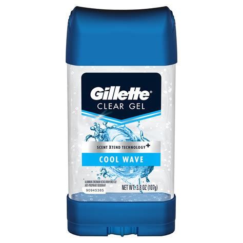 Gillette Gillette Cool Wave Clear Gel Mens Antiperspirant And