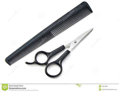 Comb And Scissors Stock Photo Image Of Salon Grooming 18276386
