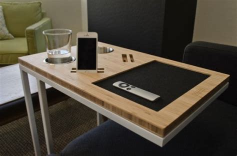 This would keep everything at hand so. Your Sofa's Best Friend: Caddy Table - DigsDigs
