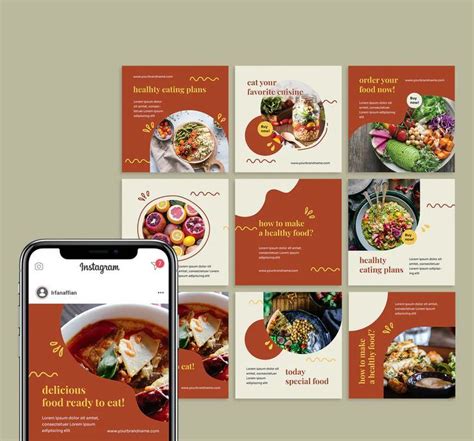Food Instagram Post Template Ai Eps Psd Instagram Post Template