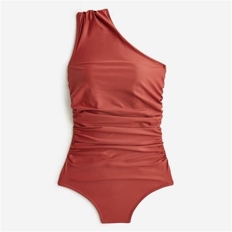 Jcrew Ruched One Shoulder One Piece For Women