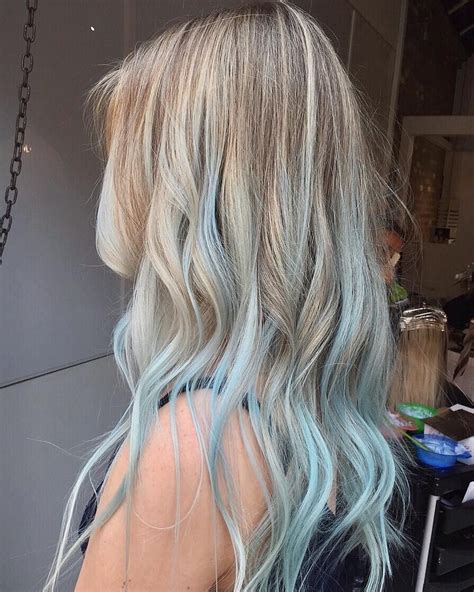 Blue Highlights On Blonde Hair