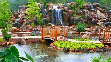 Beautiful Flower Gardens Waterfalls Historyofdhaniazin95