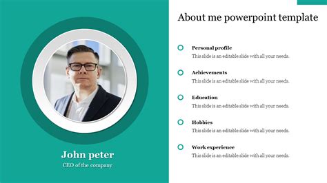 Best About Me Powerpoint Template Presentation Design